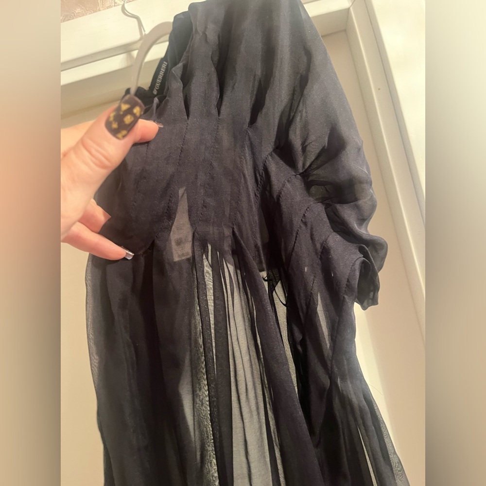 Gio Guerreri Black Sheer scarf//shall made in Italy - Picture 6 of 12